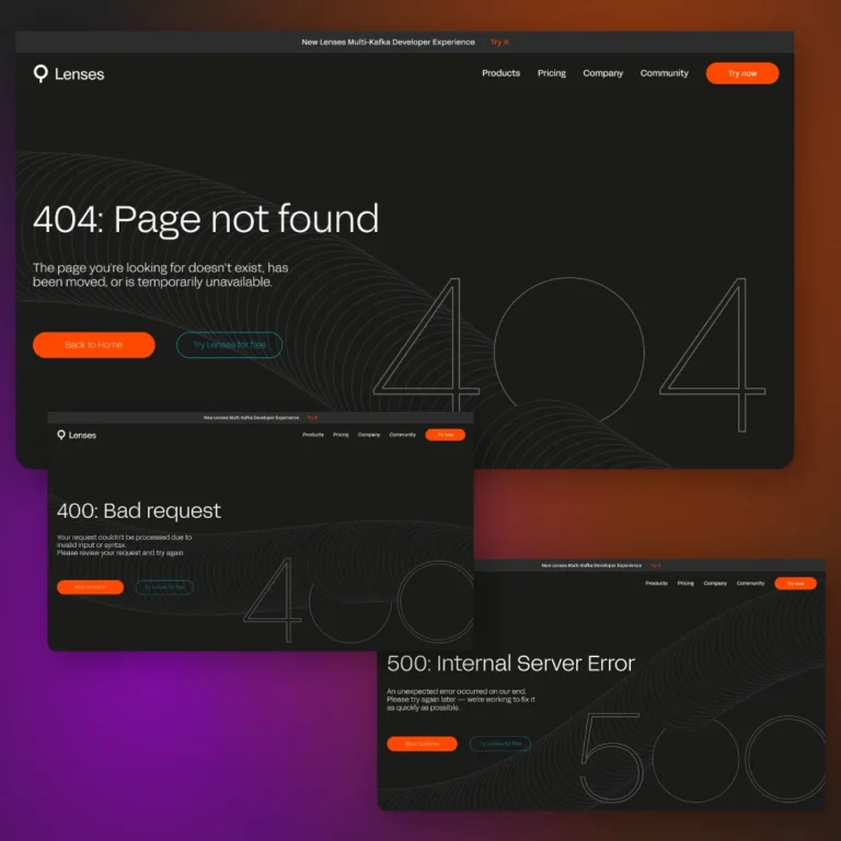 Error pages