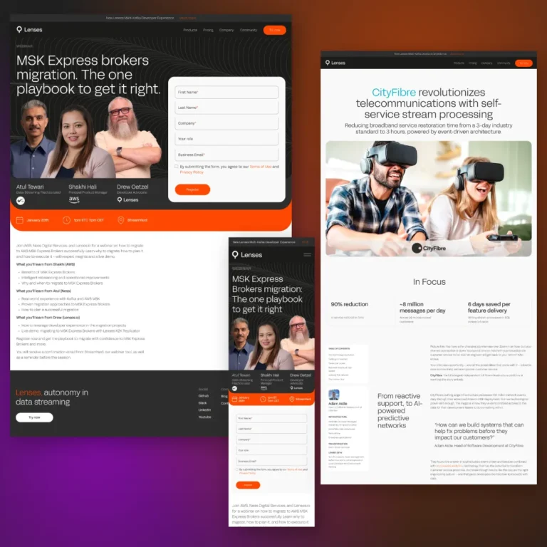 Landing pages